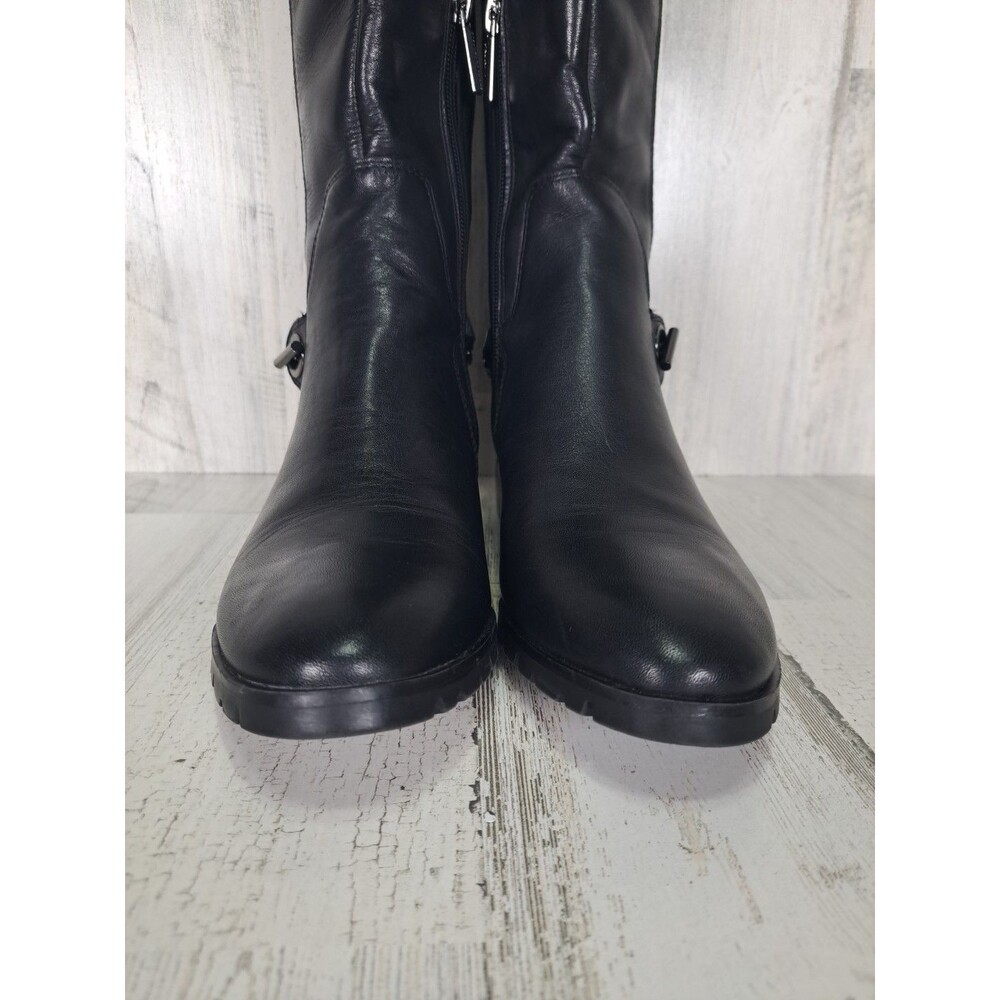 Karl Lagerfeld Paris Shay Over-The-Knee Boots Womens Black Size 7M Dark Romantic - Picture 7 of 16